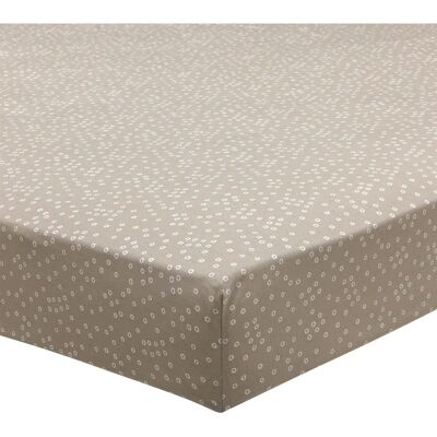 Origin - Lenzuolo in bambù stampato marrone 160x200 - Completo letto Origin - Lenzuolo in bambù stampato marrone 160x200 - Completo letto