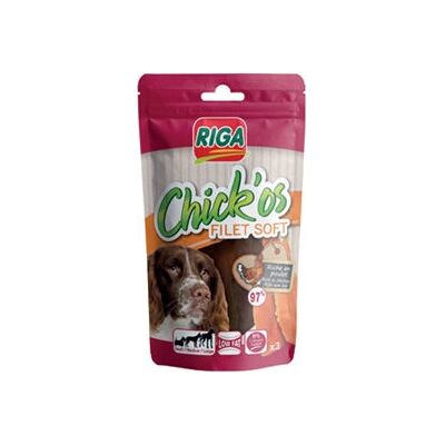 Riga Hondensnacks met kip - Zachte textuur - 80g Riga Hondensnacks met kip - Zachte textuur - 80g
