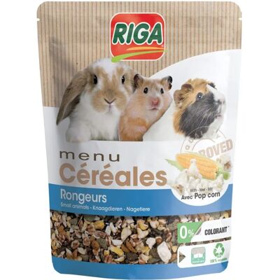 Riga Menu Céréales Popcorn 500g - Nourriture pour animaux - Publicité Riga Menu Céréales Popcorn 500g - Nourriture pour animaux - Publicité