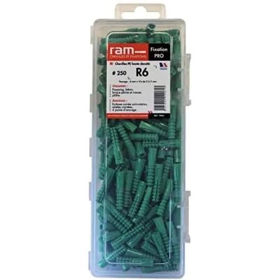 RAM - 10x48 - Bleu - 10 mm - Cheville plastique RAM - 10x48 - Bleu - 10 mm - Cheville plastique