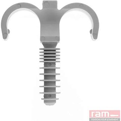 RAM Nylon Clips - 100 pcs - 20mm - Per for Gaine - Clips doubles en nylon RAM Nylon Clips - 100 pcs - 20mm - Per for Gaine - Clips doubles en nylon