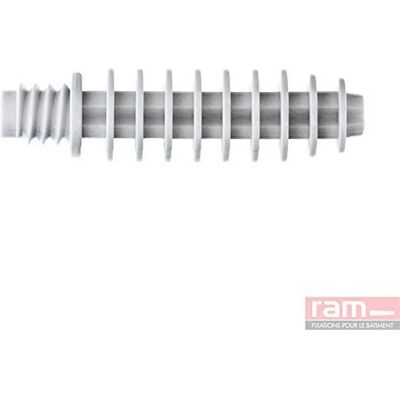RAM 59212 - Vis en plastique et collier - Gris - Ø8mm - Pack de 100 RAM 59212 - Vis en plastique et collier - Gris - Ø8mm - Pack de 100