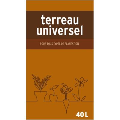 Algoflash - Universeller Gartenerde - 40 L Beutel Algoflash - Universeller Gartenerde - 40 L Beutel