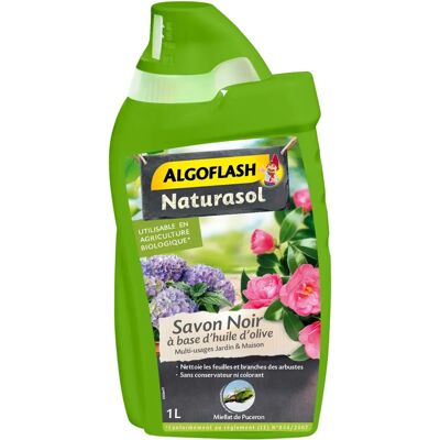 Algoflash Naturasol Savon Noir Concentré à l'Huile d'Olive - 1L - Savon - Publicité Algoflash Naturasol Savon Noir Concentré à l'Huile d'Olive - 1L - Savon - Publicité