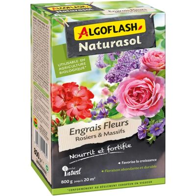 ALGOFLASH NATURASOL Fertilizante Orgánico para Rosas y Flores - 800 g ALGOFLASH NATURASOL Fertilizante Orgánico para Rosas y Flores - 800 g