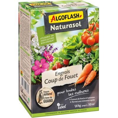 Algoflash Naturasol Engrais Guano - 1,6kg - Toutes Cultures - Publicité Algoflash Naturasol Engrais Guano - 1,6kg - Toutes Cultures - Publicité