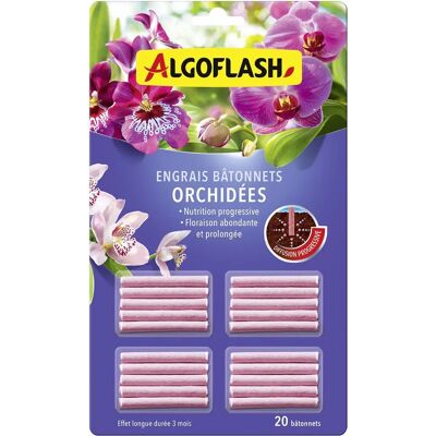 Algoflash Orchid - Engrais pour Orchidées - 20 Unités - Publicité Algoflash Orchid - Engrais pour Orchidées - 20 Unités - Publicité