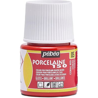 Pébéo Waterbased porcelain gloss paint - Coral - 45 ml - Paint Pébéo Waterbased porcelain gloss paint - Coral - 45 ml - Paint