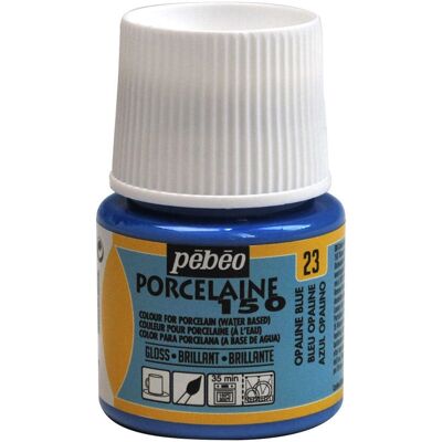 Pébéo Wasserbasierte Porzellan-Glanzfarbe - Opaline Blue - 45 ml - Für Porzellan, Keramik, Steingut - Hitzebeständig Pébéo Wasserbasierte Porzellan-Glanzfarbe - Opaline Blue - 45 ml - Für Porzellan, Keramik, Steingut - Hitzebeständig