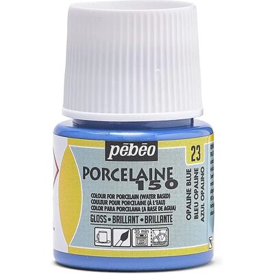 Pébéo Wasserbasierte Porzellan-Glanzfarbe - Opaline Blue - 45 ml - Für Porzellan, Keramik, Steingut - Hitzebeständig Pébéo Wasserbasierte Porzellan-Glanzfarbe - Opaline Blue - 45 ml - Für Porzellan, Keramik, Steingut - Hitzebeständig
