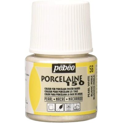 Pebeo Porzellan 150 Wasserbasierte Keramikfarbe 45ml Perlmuttweiß - Farbe Pebeo Porzellan 150 Wasserbasierte Keramikfarbe 45ml Perlmuttweiß - Farbe