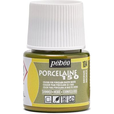 Pebeo Porcelaine 150 Wasserbasierte Keramikfarbe - Schimmer Bronze Pebeo Porcelaine 150 Wasserbasierte Keramikfarbe - Schimmer Bronze