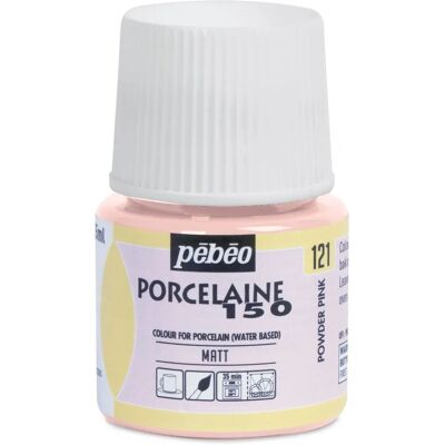 Pebeo Porcelaine 150 Water-Based Ceramic Paint - Powder Pink - 45ml Pebeo Porcelaine 150 Water-Based Ceramic Paint - Powder Pink - 45ml