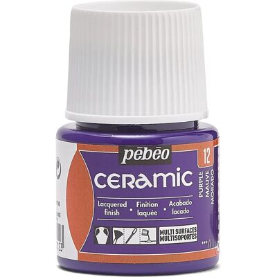 Pébéo Peinture céramique - Violet - 45 ml - Peinture céramique - Publicité Pébéo Peinture céramique - Violet - 45 ml - Peinture céramique - Publicité