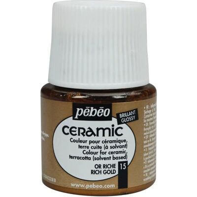 Pébéo Gold Keramikfarbe - 45 ml - Keramik, Terrakotta, Mehrflächen Pébéo Gold Keramikfarbe - 45 ml - Keramik, Terrakotta, Mehrflächen