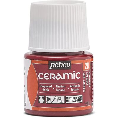 Peinture céramique et multisurface Pébéo - Grenat - 45 ml - Peinture céramique et multisurface - Publicité Peinture céramique et multisurface Pébéo - Grenat - 45 ml - Peinture céramique et multisurface - Publicité