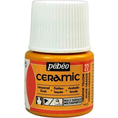 Pebeo Keramik- und Mehrflächenfarbe - Orange Gelb - 45 ml Pebeo Keramik- und Mehrflächenfarbe - Orange Gelb - 45 ml