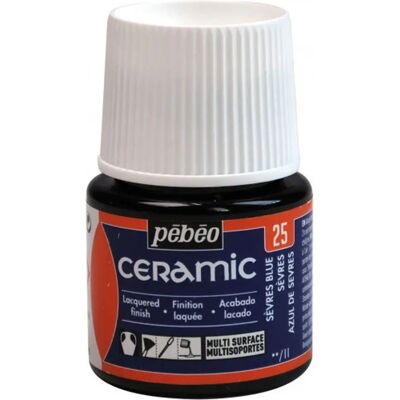 Peinture céramique bleu foncé Pebeo - 45 ml - Publicité Peinture céramique bleu foncé Pebeo - 45 ml - Publicité