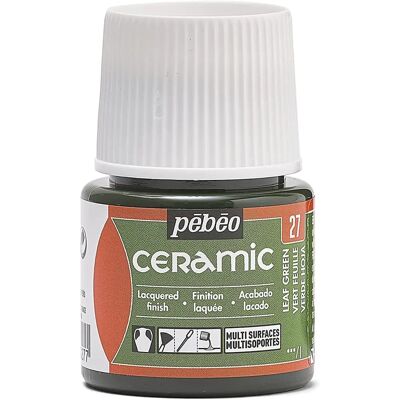 Pébéo Feuille Verte Peinture Céramique - 45ml - Pour Céramique et Terracotta - Publicité Pébéo Feuille Verte Peinture Céramique - 45ml - Pour Céramique et Terracotta - Publicité