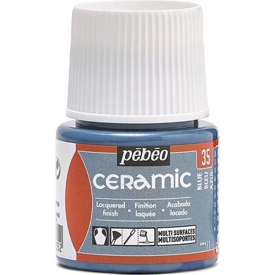 Pébéo Niebieska farba do ceramiki - 45 ml - Farba ceramiczna Pébéo Niebieska farba do ceramiki - 45 ml - Farba ceramiczna