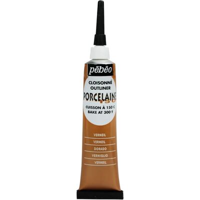 Peinture porcelaine Pébéo Vermilion - 20ml - Finition brillante - Fournitures d'art - Publicité Peinture porcelaine Pébéo Vermilion - 20ml - Finition brillante - Fournitures d'art - Publicité