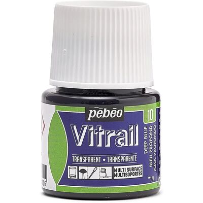 Pebeo Vitrail Tiefblau Glasfarbe - 45ml Pebeo Vitrail Tiefblau Glasfarbe - 45ml
