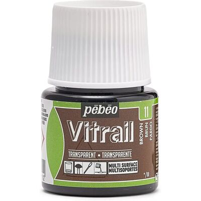 Pebeo Vitrail Brun - Peinture pour verre - 45ml - Publicité Pebeo Vitrail Brun - Peinture pour verre - 45ml - Publicité