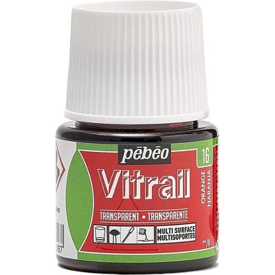 Pebeo Vitrail Orange Glass Paint - Glass Paint Pebeo Vitrail Orange Glass Paint - Glass Paint