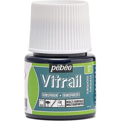 Pebeo Vitrail Turquoise Glass Paint - Glass Paint Pebeo Vitrail Turquoise Glass Paint - Glass Paint