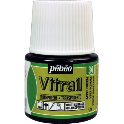 Pebeo Vitrail Vert Pomme - Peinture sur verre - Publicité Pebeo Vitrail Vert Pomme - Peinture sur verre - Publicité