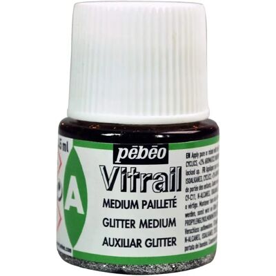 Pebeo Vitrail Transparentes Glasmalfarbe - Glitzermedium Pebeo Vitrail Transparentes Glasmalfarbe - Glitzermedium