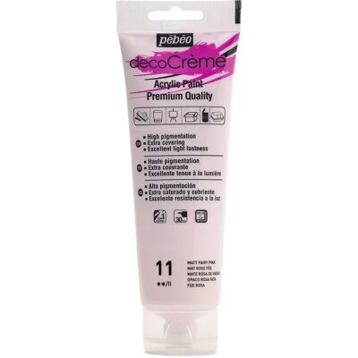 Pebeo DecoCreme Rose Fée - Peinture - Publicité Pebeo DecoCreme Rose Fée - Peinture - Publicité