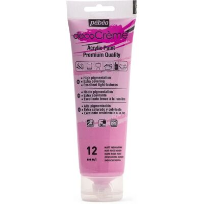 Pébéo DecoCreme Peinture pour Art, Mobilier & Bricolage - Rose Indien - Publicité Pébéo DecoCreme Peinture pour Art, Mobilier & Bricolage - Rose Indien - Publicité