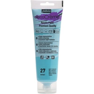 DecoCreme di Pebeo, Vernice per Arte, Artigianato & Mobili - Turchese 120ml DecoCreme di Pebeo, Vernice per Arte, Artigianato & Mobili - Turchese 120ml