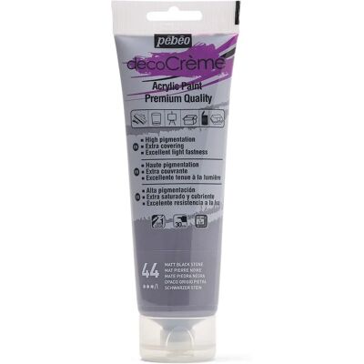 Peinture Pebeo DecoCreme Pierre Noire 120ml - Décoration Intérieure - Publicité Peinture Pebeo DecoCreme Pierre Noire 120ml - Décoration Intérieure - Publicité