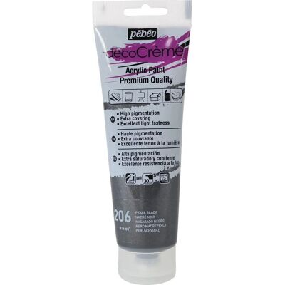 Peinture Pebeo DecoCreme pour l'art, l'artisanat et le mobilier - Perle noire - Publicité Peinture Pebeo DecoCreme pour l'art, l'artisanat et le mobilier - Perle noire - Publicité