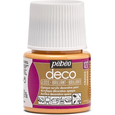 Pebeo Deco Art, Pomarańczowy, 45ml, Błyszczący, Farba - Farba Pebeo Deco Art, Pomarańczowy, 45ml, Błyszczący, Farba - Farba