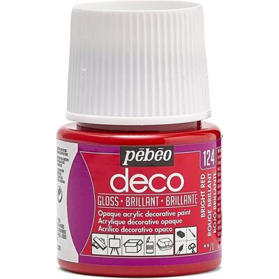 Pebeo Deco Art Rouge Brillant - Peinture pour artisanat et mobilier - Publicité Pebeo Deco Art Rouge Brillant - Peinture pour artisanat et mobilier - Publicité