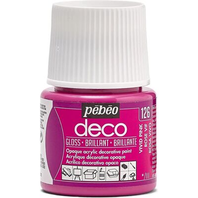 Pebeo Deco Art Rose Vif - Peinture Acrylique - Publicité Pebeo Deco Art Rose Vif - Peinture Acrylique - Publicité