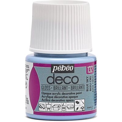 Peinture Acrylique Pebeo Deco Art Bleu Ciel - Brillant - 45ml - Publicité Peinture Acrylique Pebeo Deco Art Bleu Ciel - Brillant - 45ml - Publicité