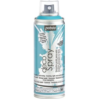 Pébéo - DecoSpray - Blu turchese - 200 ml - Vernice spray Pébéo - DecoSpray - Blu turchese - 200 ml - Vernice spray