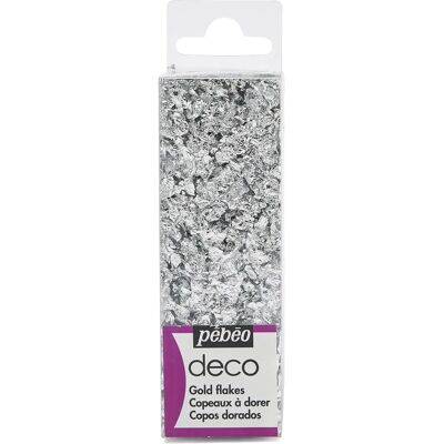 Pebeo Silber Gilding Flakes - Deco Metallspäne Pebeo Silber Gilding Flakes - Deco Metallspäne