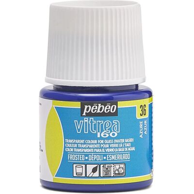 Peinture pour Verre Pebeo Vitrea 160 à Base d'Eau - Azure Givré - Publicité Peinture pour Verre Pebeo Vitrea 160 à Base d'Eau - Azure Givré - Publicité