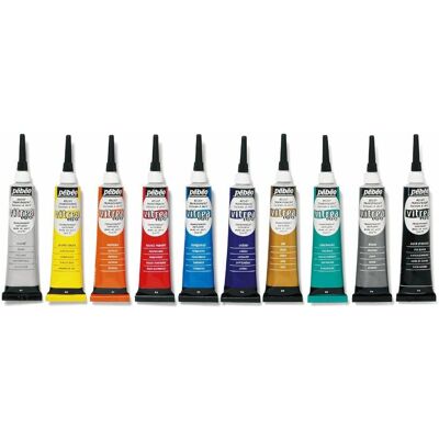 Pebeo Vitrea 160 Glass Paint Outliners Set - Glass Paint Outliner Set Pebeo Vitrea 160 Glass Paint Outliners Set - Glass Paint Outliner Set