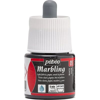 Pebeo Schwarze Marmorierfarbe - 45ml - Künstlerbedarf Pebeo Schwarze Marmorierfarbe - 45ml - Künstlerbedarf