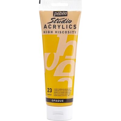 Peinture Acrylique Artist & Bricolage Jaune PÉBÉO - 250ml Peinture Acrylique Artist & Bricolage Jaune PÉBÉO - 250ml