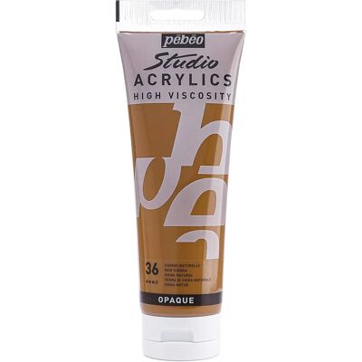 Peinture acrylique Sienne Naturelle - Studio Acrylics - 250ml Peinture acrylique Sienne Naturelle - Studio Acrylics - 250ml