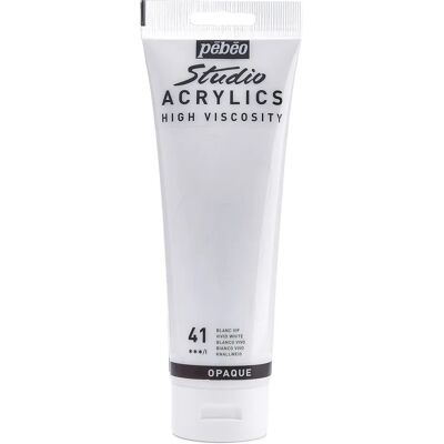 Pébéo Biała Farba Akrylowa - 250ml - Materiały Artystyczne Pébéo Biała Farba Akrylowa - 250ml - Materiały Artystyczne