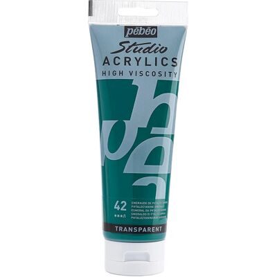 Pebeo Studio Acryliques Vert Émeraude - Peinture Acrylique Pebeo Studio Acryliques Vert Émeraude - Peinture Acrylique