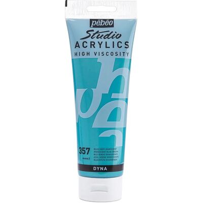 Pébéo Peinture acrylique iridescente - Vert bleu - 250ml Pébéo Peinture acrylique iridescente - Vert bleu - 250ml